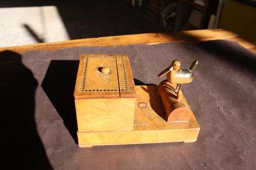 WOODEN INLAY CIGARETTE PICKER - FOR RESTORATION OR DISPLAY
