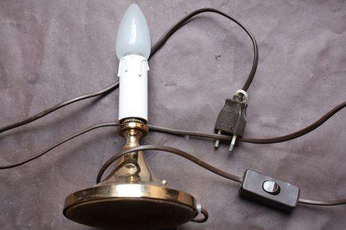 BRASS PLATED DESK LAMP - 250 MM - PLEASE HAVE A LOOK