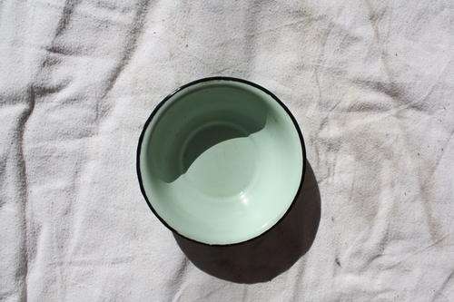 SMALL  VINTAGE ENAMEL BOWL - 120 MM DIAM. - 35 MM HIGH