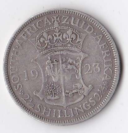 1923 2 1/2 SHILLINGS - SA UNION *R1 START*