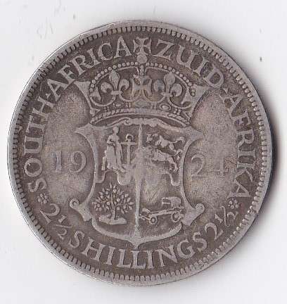1924 2 1/2 SHILLINGS S.A.U. *R1 START*