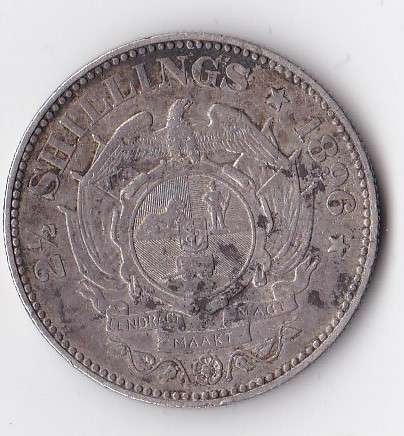 1896 Z.A.R. 2 1/2 SHILLINGS *R1 START* NO RESERVE