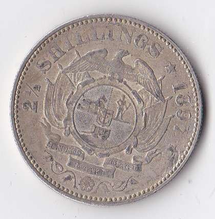 1897 Z.A.R. 2 1/2 SHILLINGS - R1 START *NO RESERVE*