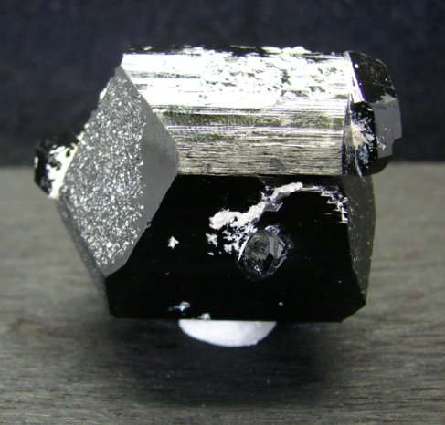 Double terminated tourmaline crystal