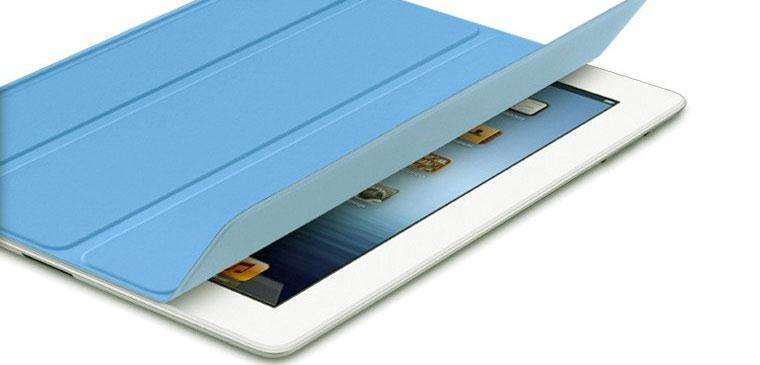 IPAD 2 SOFT TOUCH FLIP COVER - LIGHT BLUE