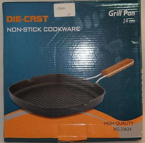 GRILL PAN - NON STICK - DIE CAST - 20CM