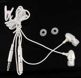 Silver Handsfree Earbuds Earphone Headphones with Mic for iPhone 4G