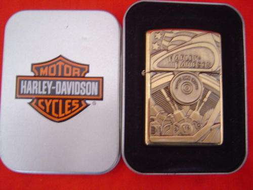 Harley Davidson Motorcycles Solid Brass Zippo Lighter