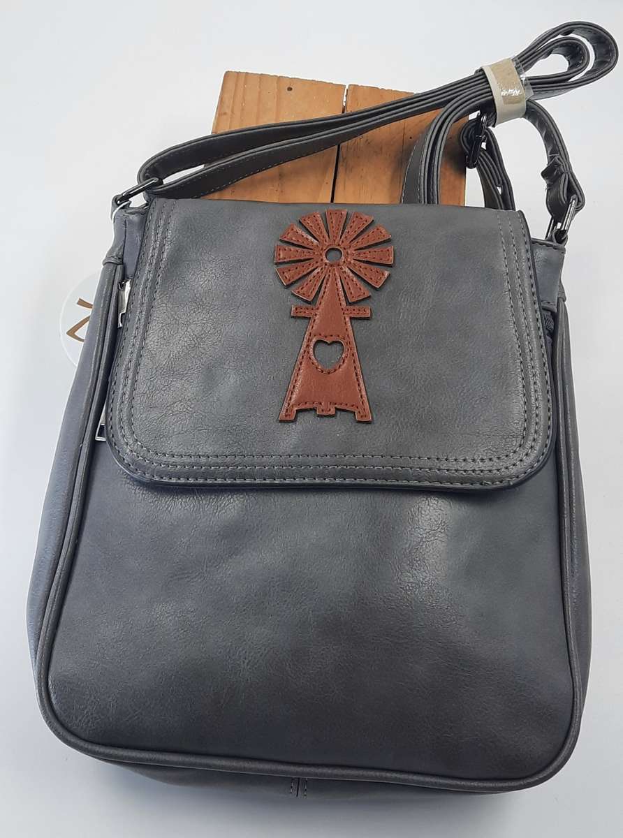 Stunning sling bag in GREY! WINDMILL DESIGN