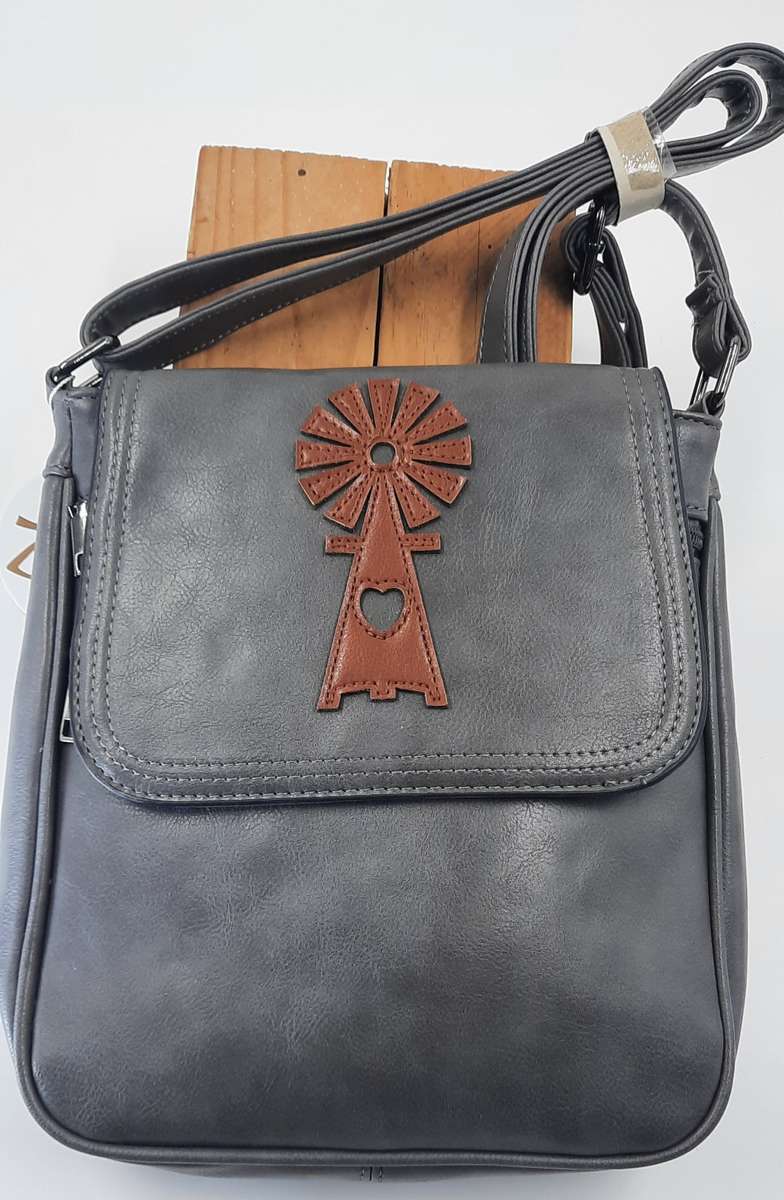 Stunning sling bag in GREY! WINDMILL DESIGN