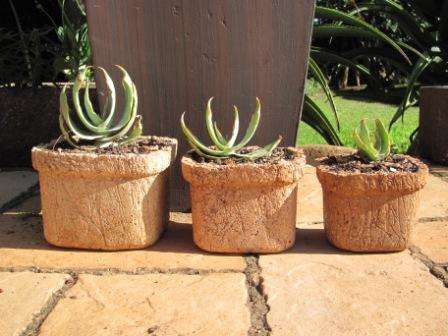 ATTRACTIVE ORIGINAL GARDEN POTS!SET OF 3
