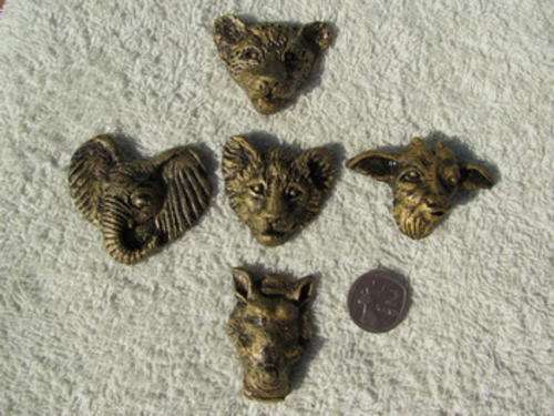 BABY 5 HEADS in resin