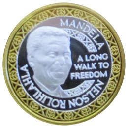 1/4oz Bimetallic Mandela Medallion !!SPECIAL LISTING FOR nguniman