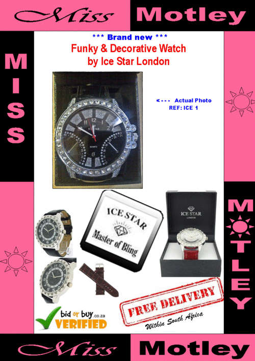 Ice Star London Mens Watch "BOXED" **BRAND NEW*- Funky & Decorative