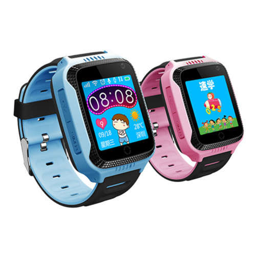 Kids Smart Watch with GPS Tracker Locator Math Game Digital Analog Alarm Torch