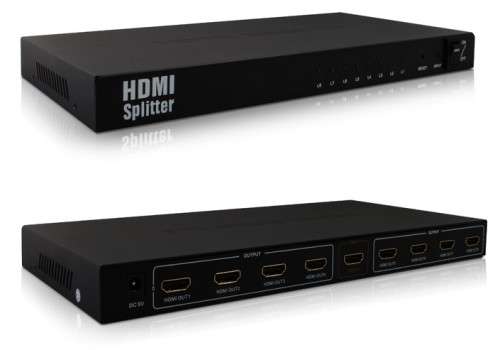 HDMI Splitter 1x8 New Amplify 15M 1080P 8 Port HD Splitter Support 3D HDMI