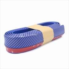 Samurai 2.5M Rubber Lip Skirt Protector Car Scratch Resistant Rubber CF BLUE