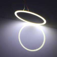80mm 5W 180LM Angel Eyes Circles Car Headlight White Light Single Piece