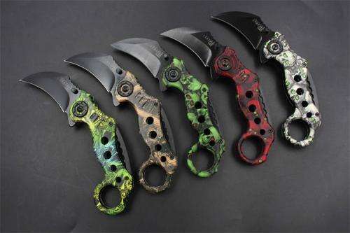 Claw Karambit Folding knife 440C Steel Outdoor Pocket Tool