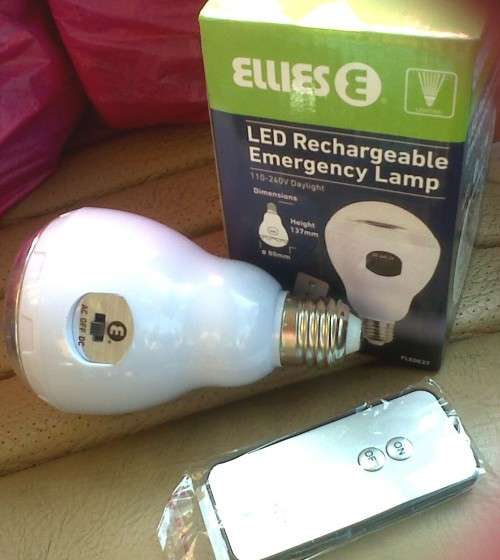 Cheap Shipping ELLIES LED RECHARGEABLE BULB WITH REMOTE CONTROL bobshop .za