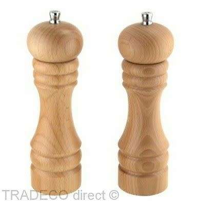 WOODEN SALT OR PEPPER MILL 1 Piece Large