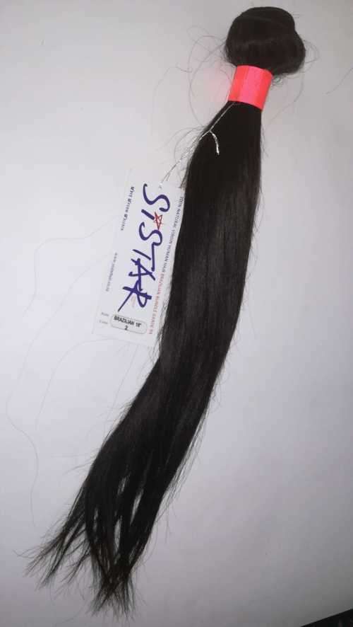Sistar 100% Natural Virgin Hair Brazilian Grade 9A Length 18"