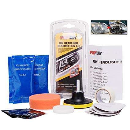 Car Headlight Lens Restoration Kit