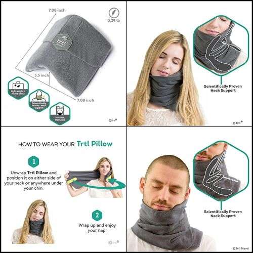 Trtl Pillow Super Soft Neck Support Travel Pillow
