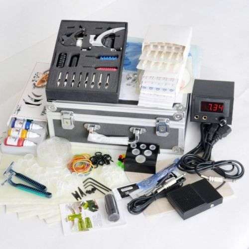 Professional Complete Tattoo Kit 2 Machine CROTARY Gun Set with INK