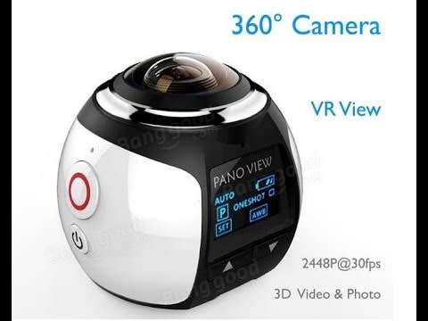 360 Camera Panorama Wifi Mini Action Camera 4K Sport Camera 360 Degree Waterproof Driving VR Camera
