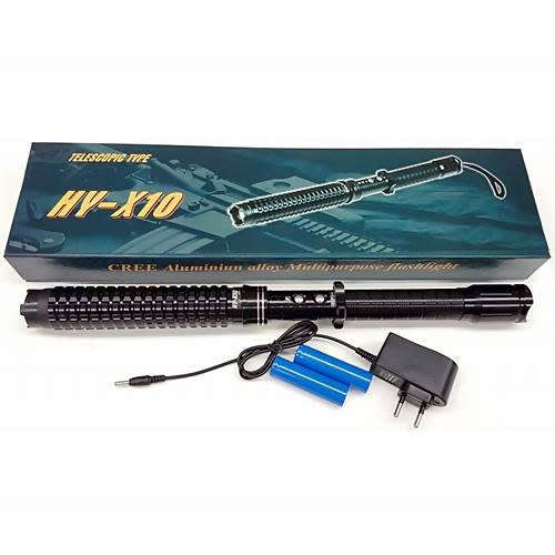 HY-X10 Police Rechargeable Shock flashlight Torch Stun Gun