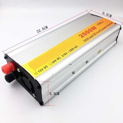 2000W Power Inverter 12V to 110V-220V Car Inverter