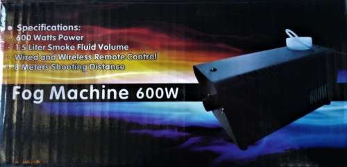 Fog Machine Smoke Machine 600W 1.5L 8Meter Shooting Range