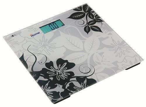 Glass Bathroom Scale Flower patterns