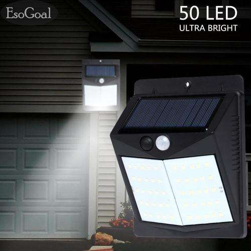 Motion Sensor Light Wireless Solar Powered Patio Garden (50 LED)