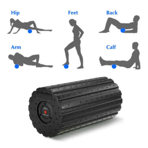 Vibrating Foam Roller, High Intensity Deep Tissue Massager