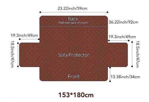 Reversible 1 Seat sofa cover couch cover Pet Protector