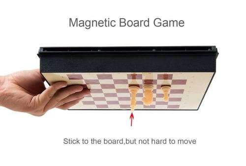 5-in-1 Magnetic Multipurpose Chess Set- Play 5 Games on One Board