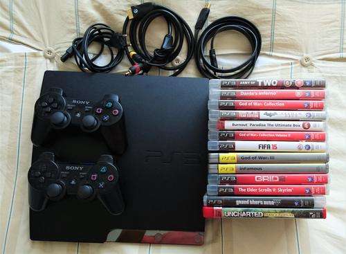 PLAYSTATION 3 | 2 CONTROLS | 13 GAMES | HDMI CABLE| AV CABLE
