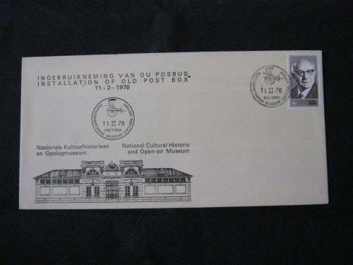 1976 Installation of old Post Box Com Cover