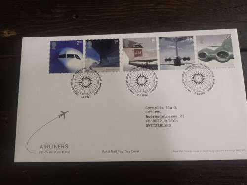 Great Britain 2002 Airlines Royal Mail FDC