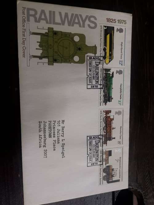1975 GB Railways FDC