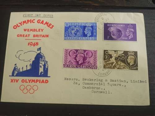 GB 1948 Olympic Games Illustrated First Day Cover