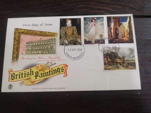 1968 British paintings FDC
