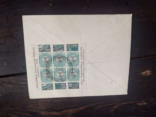 1936 Union Jipex 1d and 1/2d Com Cover