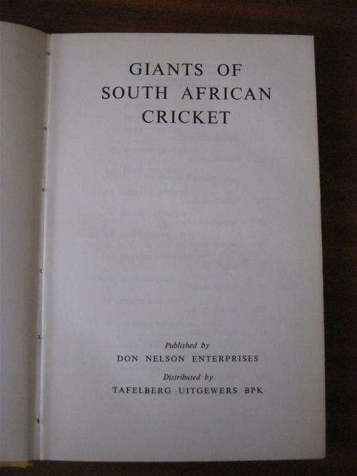 Giants of South African Cricket
