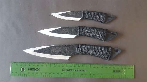 Set of 3 Knives Knifes Throwing with Pouch (NEW)