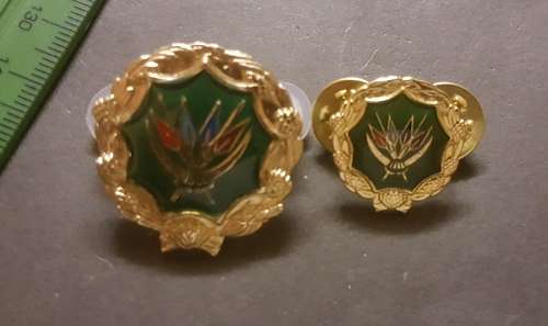 SADF SANDF 5 Year Badge set Full size and Mess Dress mini