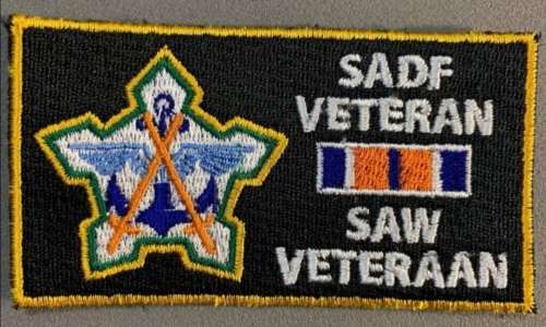 SADF Veteran Patch SAW Veteraan Embroided patch