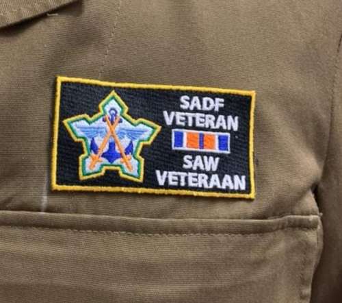 SADF Veteran Patch SAW Veteraan Embroided patch